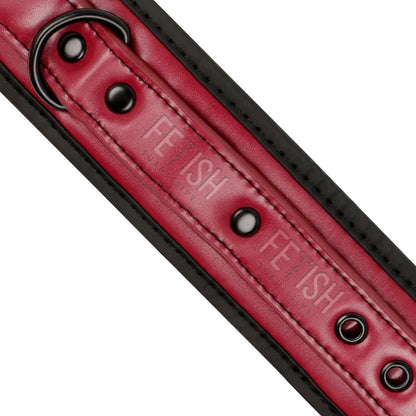 Fetish Submissive Dark Room – Menottes de Cheville en Cuir Végan avec Doublure en Néoprène
