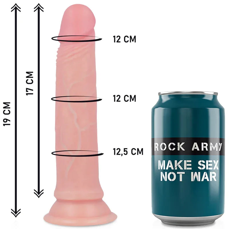 Rockarmy – Harnais + Gode en Silicone Liquide Premium Avenger 19 cm O 3.98 cm