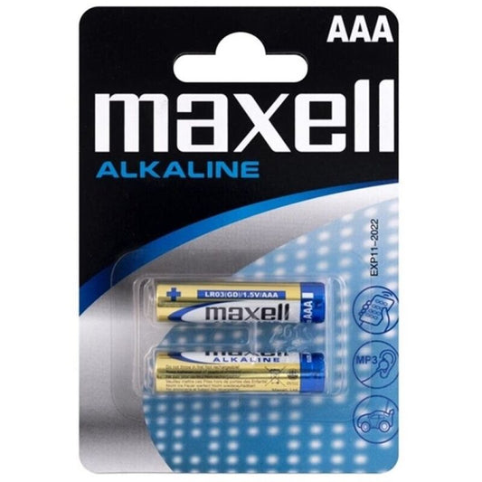 MAXELL - BATERÍA ALCALINA AAA LR03 BLISTER*2