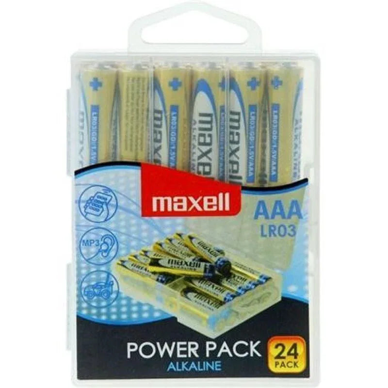 Maxell – Piles Alcalines Aaa Lr03 Pack * 24 Piles