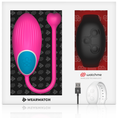 WEARWATCH - TECNOLOGÍA WATCHME HUEVO CONTROL REMOTO FUCSIA / JET