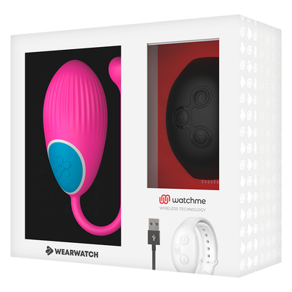 WEARWATCH - TECNOLOGÍA WATCHME HUEVO CONTROL REMOTO FUCSIA / JET