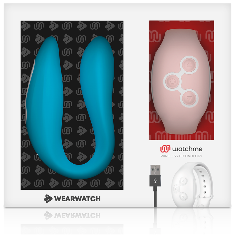 WEARWATCH - WATCHME VIBRADOR DE DOBLE TECNOLOGÍA ÍNDIGO/ROSA