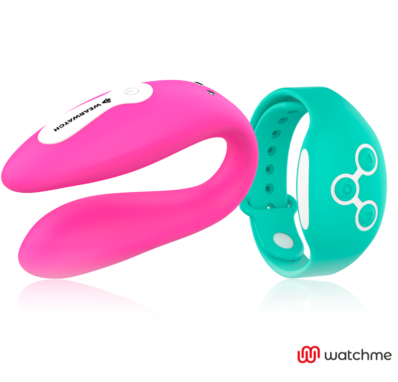 WEARWATCH - WATCHME TECNOLOGÍA DUAL VIBRADOR FUCSIA / AGUA DE MAR