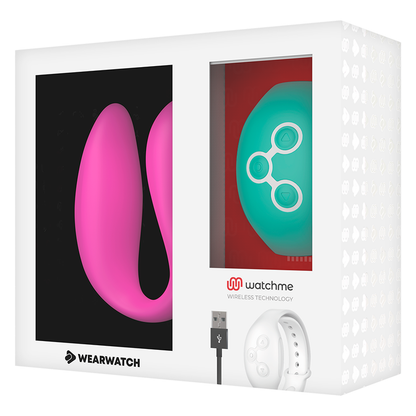 WEARWATCH - WATCHME TECNOLOGÍA DUAL VIBRADOR FUCSIA / AGUA DE MAR