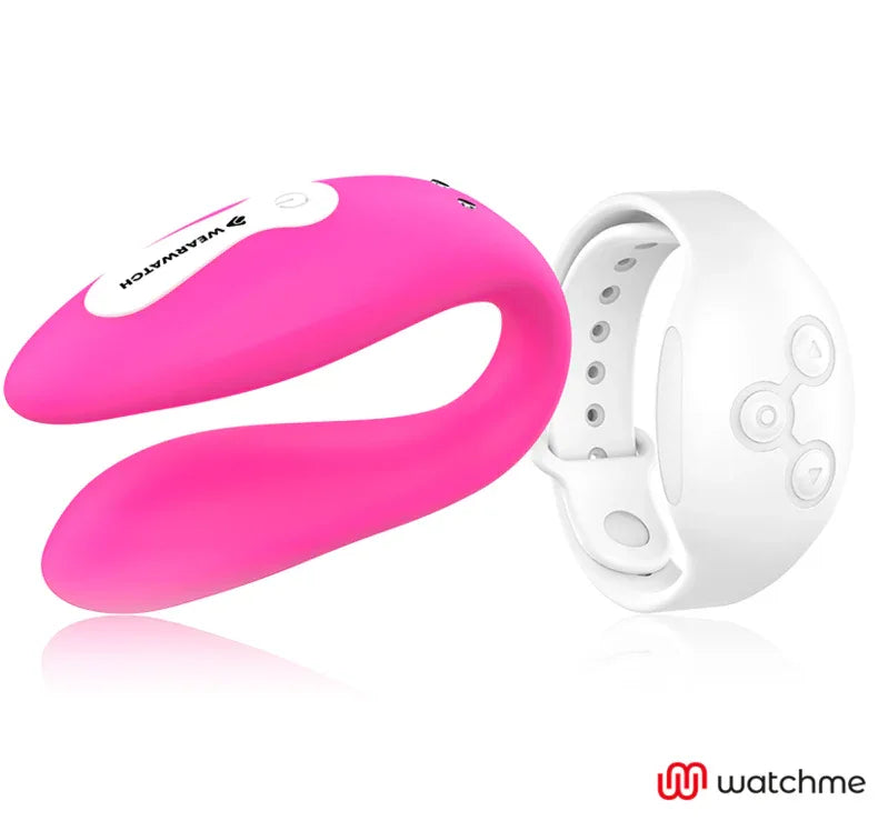 Wearwatch – Watchme Vibrateur Double Technologie Fuchsia / Neige