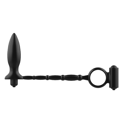 JUGUETES ADICTO - PLUG ANAL CON ANILLO VIBRADOR
