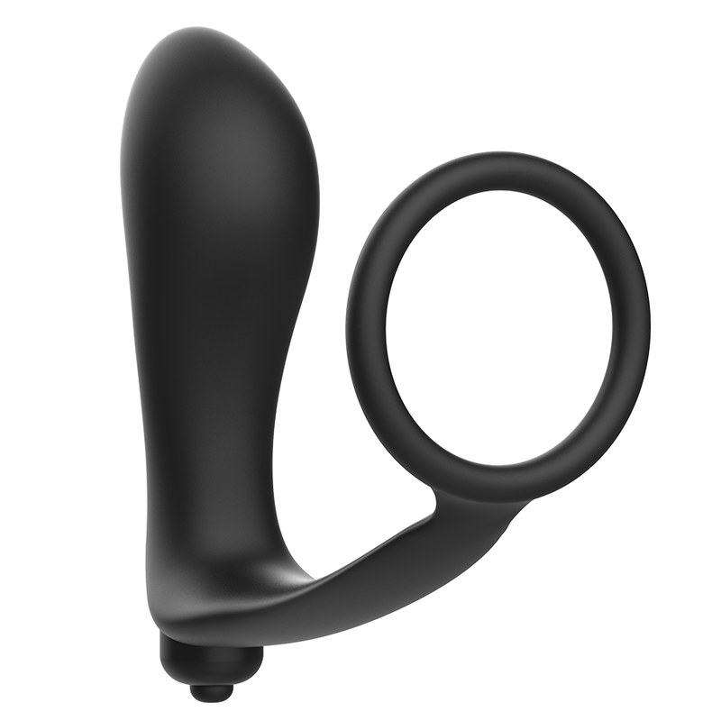 ADDICTED TOYS - PLUG ANAL VIBRADOR CON ANILLO PARA EL PENE