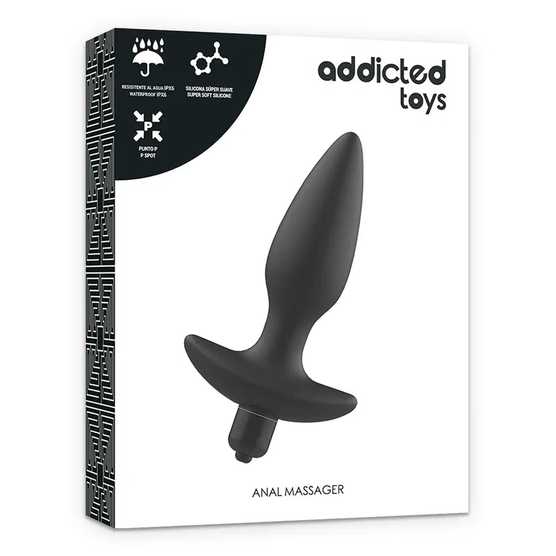 Addicted Toys – Massager Plug Anal avec Vibration Noir