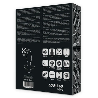 Addicted Toys – Massager Plug Anal avec Vibration Noir
