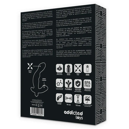 Addicted Toys – Stimulateur Anal Prostate Réaliste Silicone P Spot Vibe