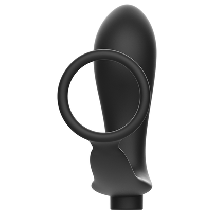 JUGUETES ADICTOS - ANILLO PARA EL PENE CON CONTROL REMOTO PLUG ANAL NEGRO RECARGABLE